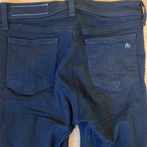 Rag & Bone black jeans woman size 26 like new worn once . Skinny jeans - Picture 7 of 8